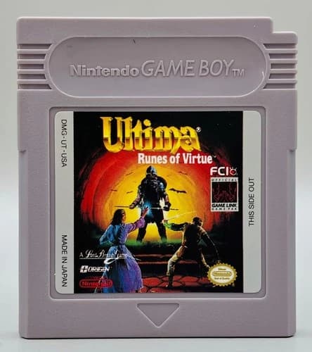 Ultima: Runes of Virtue Nintendo Game Boy Cartridge Only Tested