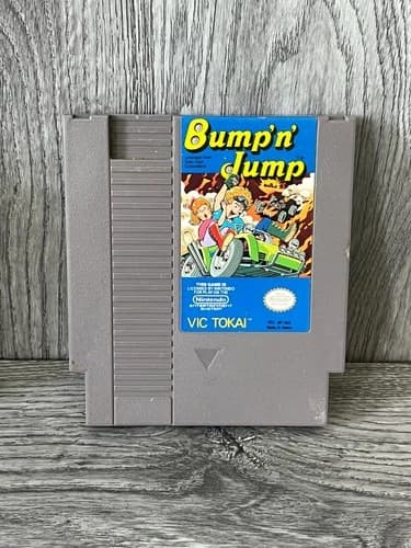 Bump 'n' Jump (Nintendo Entertainment System, 1988) Authentic NES Cart- Tested