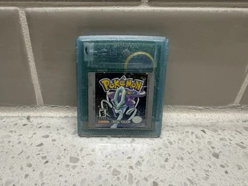 Pokemon Crystal Version Cartridge - Game Boy Color GBC *AUTHENTIC, NEW BATTERY*