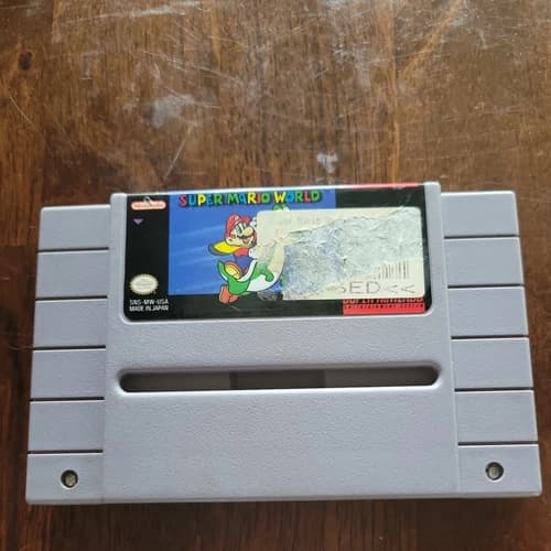 Super Mario World (Super Nintendo, 1991) SNES Authentic Cartridge Only Tested
