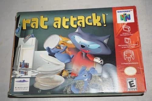 Rat Attack (Nintendo 64 N64) Complete in Box CIB