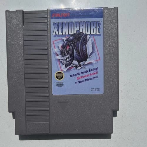 Sunsoft Xenophobe Nintendo NES Game Cartridge NTSC-U/C US/Canada