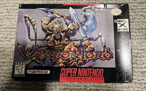 WeaponLord Super Nintendo SNES CIB With Manual Weapon Lord