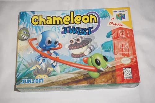 Chameleon Twist 1 (Nintendo 64 N64) Complete in Box CIB
