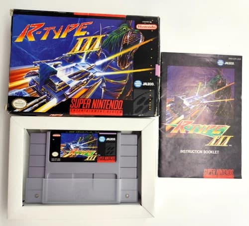R-Type III 3 (Super Nintendo SNES, 1994) COMPLETE CIB Authentic Tested & Cleaned
