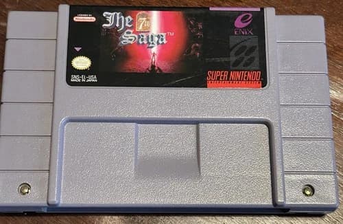 The 7th Saga - SNES Enix RPG Cartridge (Super Nintendo, 1993)