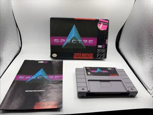 Spectre SNES Super Nintendo Complete CIB Original Authentic Tested