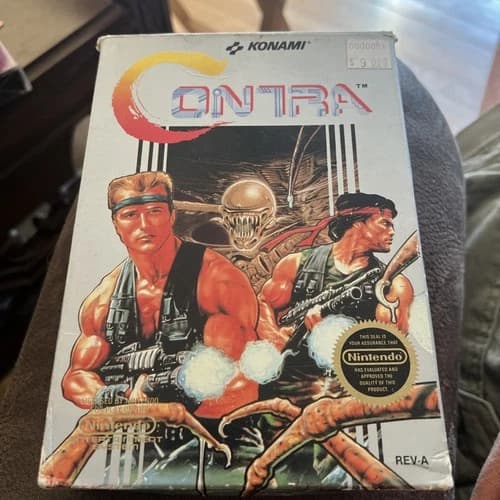 Contra - Nintendo NES 1988 CIB Complete In Box Konami