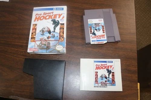 Nes Nintendo Pro Sport Hockey By Jaleco Complete In Box CIB