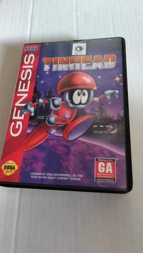Tinhead (Sega Genesis) Complete CIB with Manual