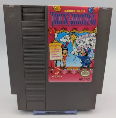Barker Bill's Trick Shooting (Nintendo NES, 1990) - Authentic - Tested