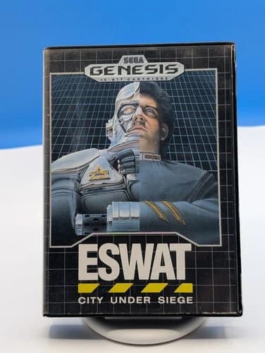 ESWAT: City Under Siege Video Game Sega Genesis, 1990 CIB COMPLETE Tested