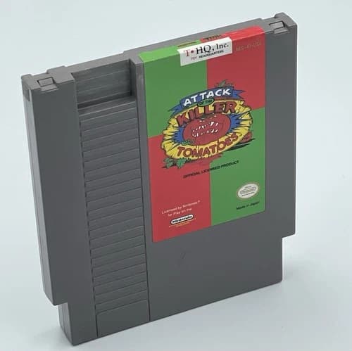 Vintage THQ Attack Of The Killer Tomatoes Nintendo NES 1992