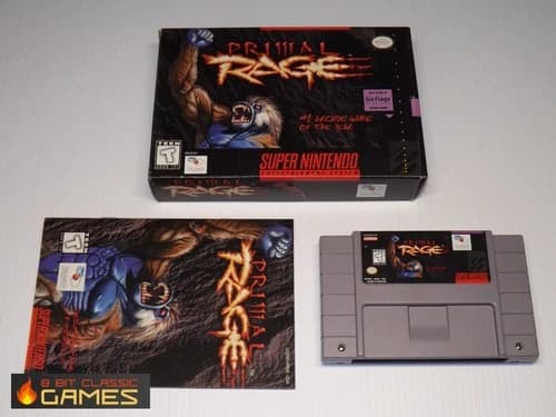 Primal Rage COMPLETE BOX - SUPER NINTENDO SNES - 1216a