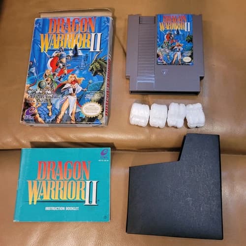 Dragon Warrior ll (2) Nintendo NES Complete in Box CIB Box Protector