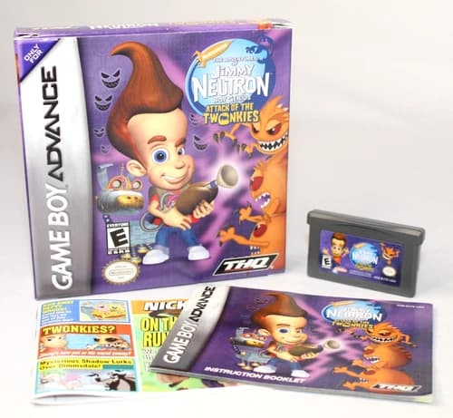 Jimmy Neutron: Attack of the Twonkies GBA Complete CIB Great Condition w Insert!