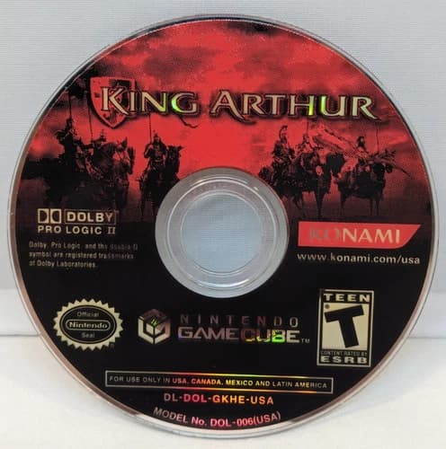 King Arthur - Nintendo GameCube - DISC ONLY - Tested