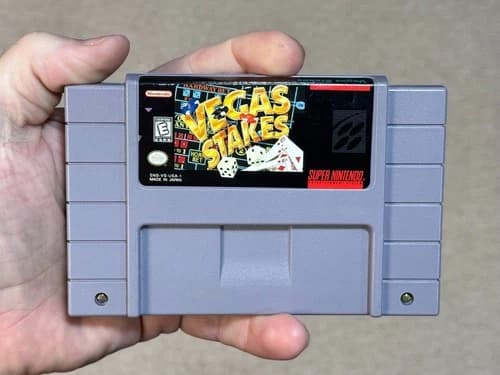 Vegas Stakes (Super Nintendo, SNES) Game Authentic - Tested