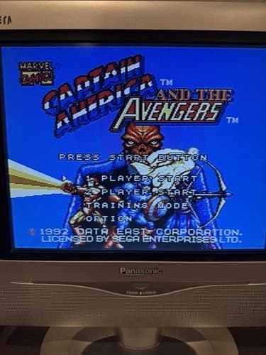 Captain America and the Avengers (Sega Genesis, 1992) Cleaned and Tested