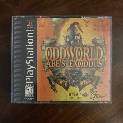 Oddworld: Abe's Exoddus (Sony PlayStation 1 PS1, 1999) CIB w/ Reg Tested