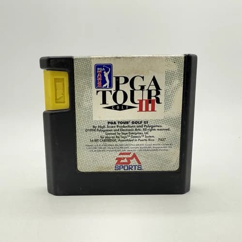 Sega Genesis PGA Tour Golf III Authentic Tested Working Official 1994 EA Sports