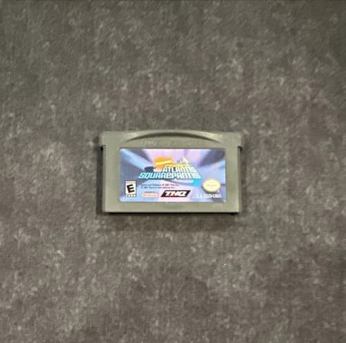 Spongebobs Atlantis Squarepantis Nintendo GameBoy Advance GBA ~ Authentic!