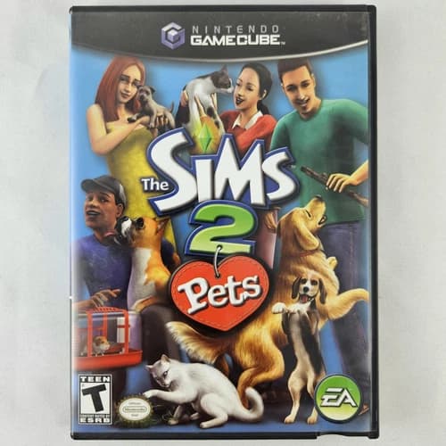The Sims 2 Pets Nintendo GameCube Complete CIB Tested VG