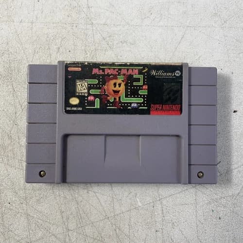 Ms. Pac-Man Super Nintendo Entertainment System 1996 Ms Pacman SNES