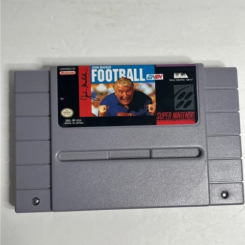 John Madden Football (Super Nintendo SNES, 1991) Game Cartridge Only
