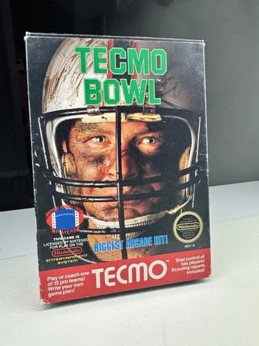 Nintendo NES Tecmo Bowl Complete CIB (Cleaned, Tested & Working) Clean Copy