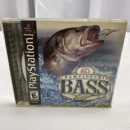 Championship Bass (PS1 Sony Playstation 1) Tested CIB Complete Fishing Game