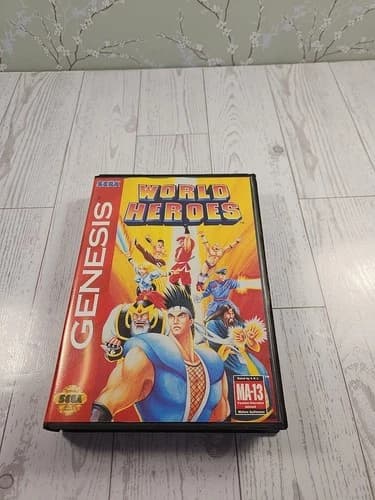 World Heroes (Sega Genesis, 1994) Cib AND Tested