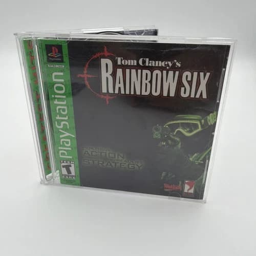 Tom Clancy's Rainbow Six (Sony PlayStation 1, 1999) PS1 Complete CIB W/ Reg Card