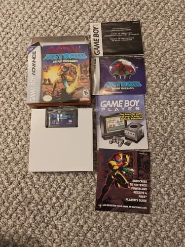 Metroid Zero Mission Nintendo Game Boy Advance Super Clean Complete!