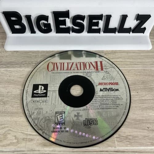 Civilization II Ultimate Version Sony PlayStation PS1 Loose Disc Tested