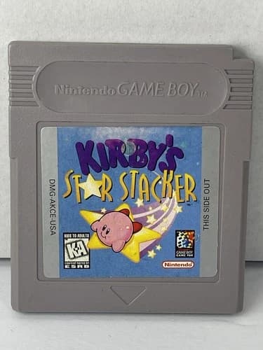 Nintendo Game Boy Kirby's Star Stacker 1997 Cartridge Tested Working Gameboy