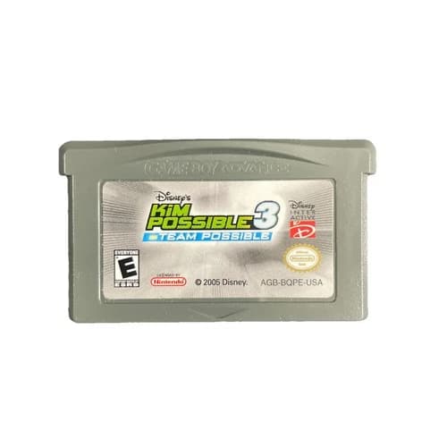 Kim Possible 3 Team Possible Nintendo Game Boy Advance GBA Game Only (Working)