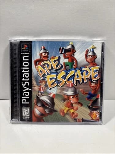 Ape Escape Sony PlayStation 1 PS1 Black Label Complete CIB w/Manual - Tested