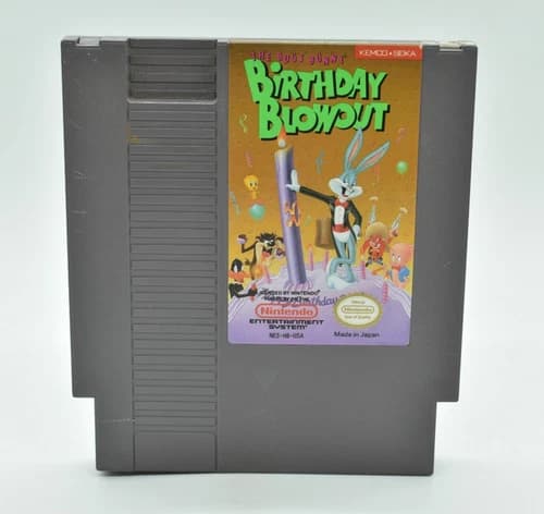 Nintendo NES - BUGS BUNNY BIRTHDAY BLOWOUT, Cartridge, 1990, TESTED, Video Game