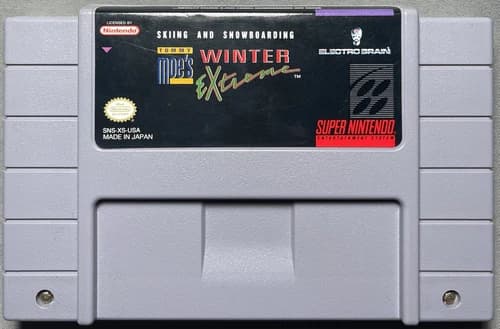 Tommy Moe's Winter Extreme: Skiing & Snowboarding (Super Nintendo SNES) VGC
