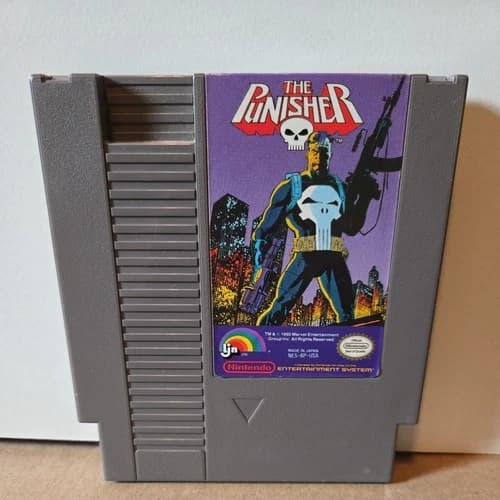 The Punisher Nintendo NES Video Game from LJN - 1991 Cart Only - Authentic