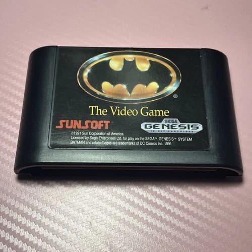 Batman: The Video Game (Sega Genesis, 1990) Authentic Game Cartridge