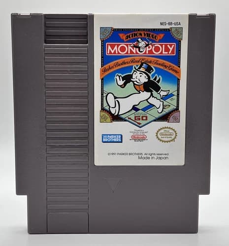 Monopoly (Nintendo | NES) Retro | Vintage Video Game - Tested