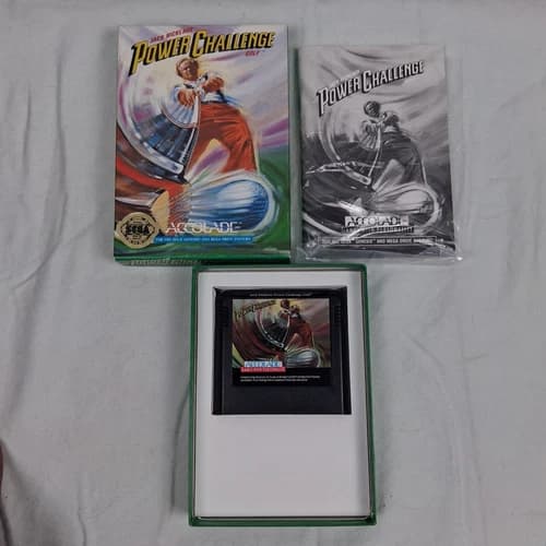 Jack Nicklaus' Power Challenge Golf (Sega Genesis, 1993) COMPLETE In Box manual