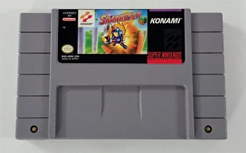 S-873 VINTAGE ORIGINAL NINTENDO SNES SPARKSTER VIDEO GAME