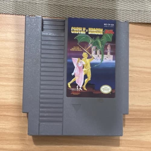 SETA Castle of Dragon Nintendo NES Game Cartridge Gray Cart NTSC-U/C US/Canada