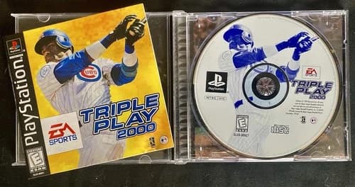 Triple Play 2000 (PlayStation 1 PS1) CIB Complete In Box Tested Classic MLB Game