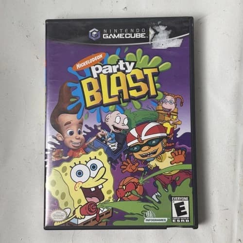 Nickelodeon Party Blast (Nintendo GameCube, 2002) CIB Complete In Box and Tested