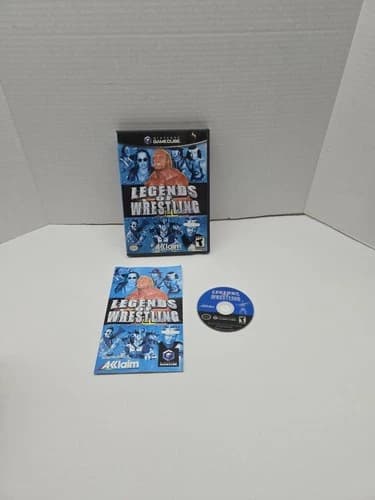 Legends of Wrestling (Nintendo GameCube, 2002) with Manual CIB Hulk Hulkster