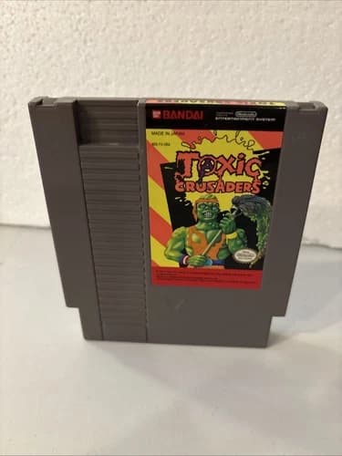 Toxic Crusaders Nintendo NES Authentic Tested Contacts Cleaned